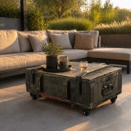 Munitionskiste XL Reclaimed mit Rollen