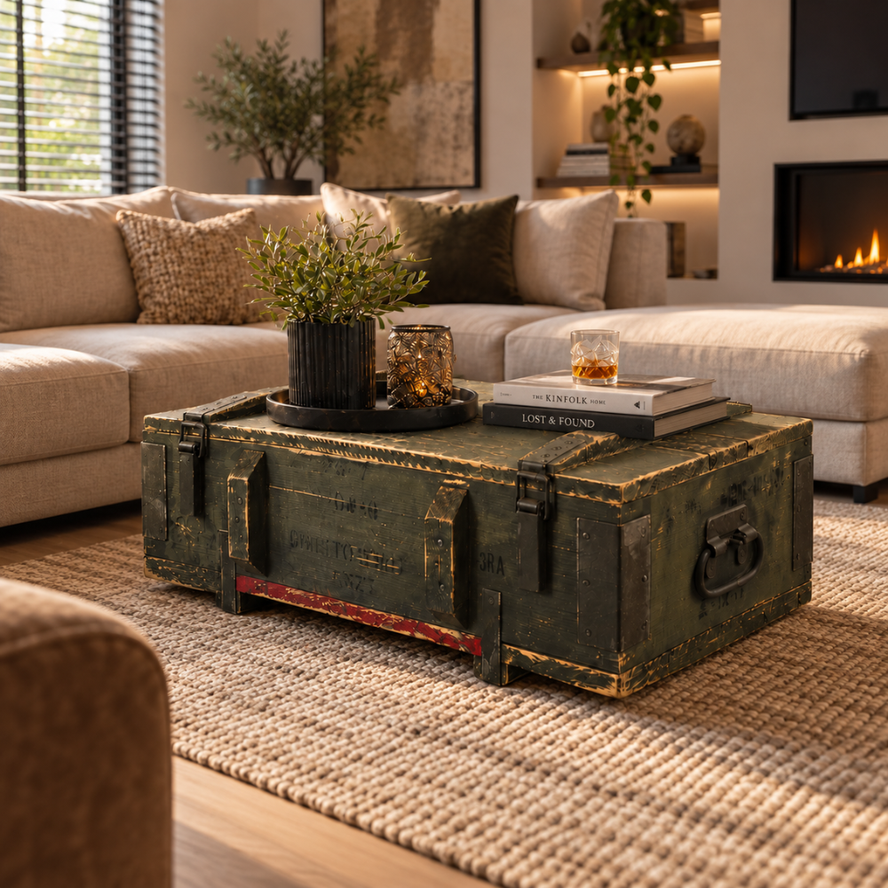 Munitionskiste XL Reclaimed 82x42x27cm