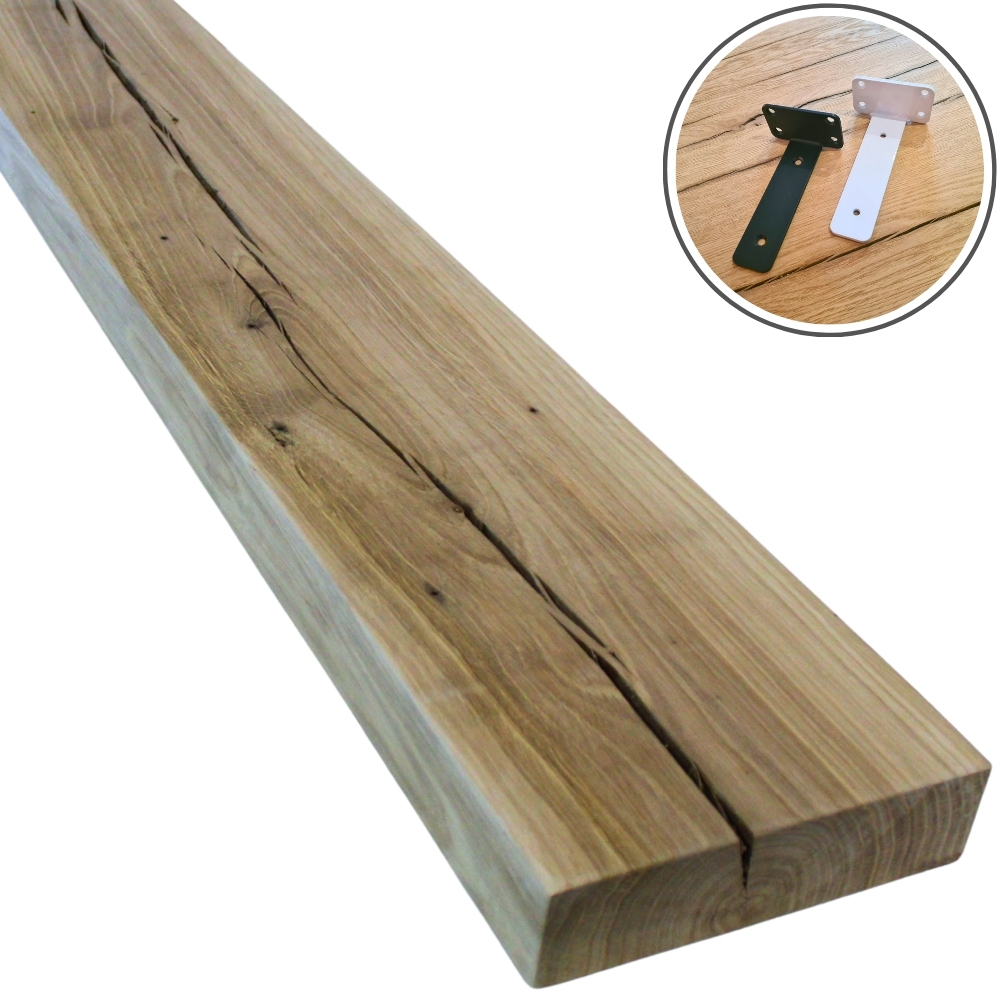 Wandregal Alt-Eiche 45mm Regalhalterung