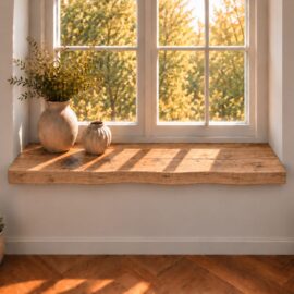 Fensterbank Eiche Massivholz 45 mm